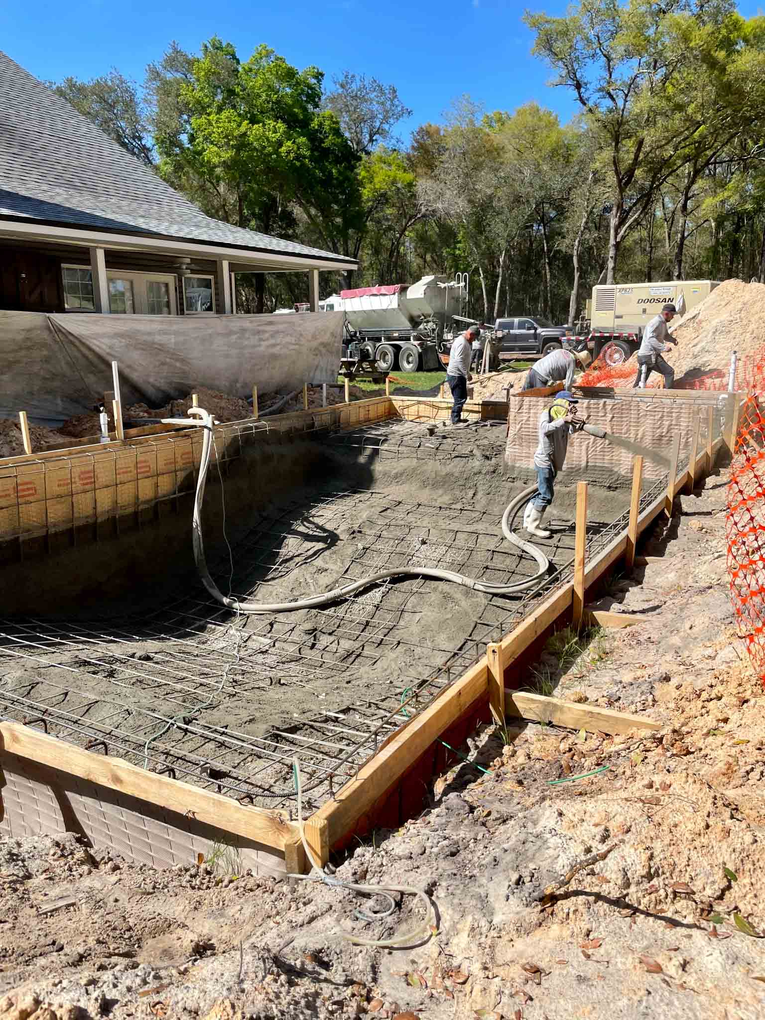in-ground pool construction