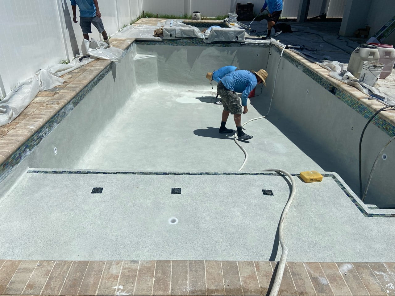 stages of building an inground pool